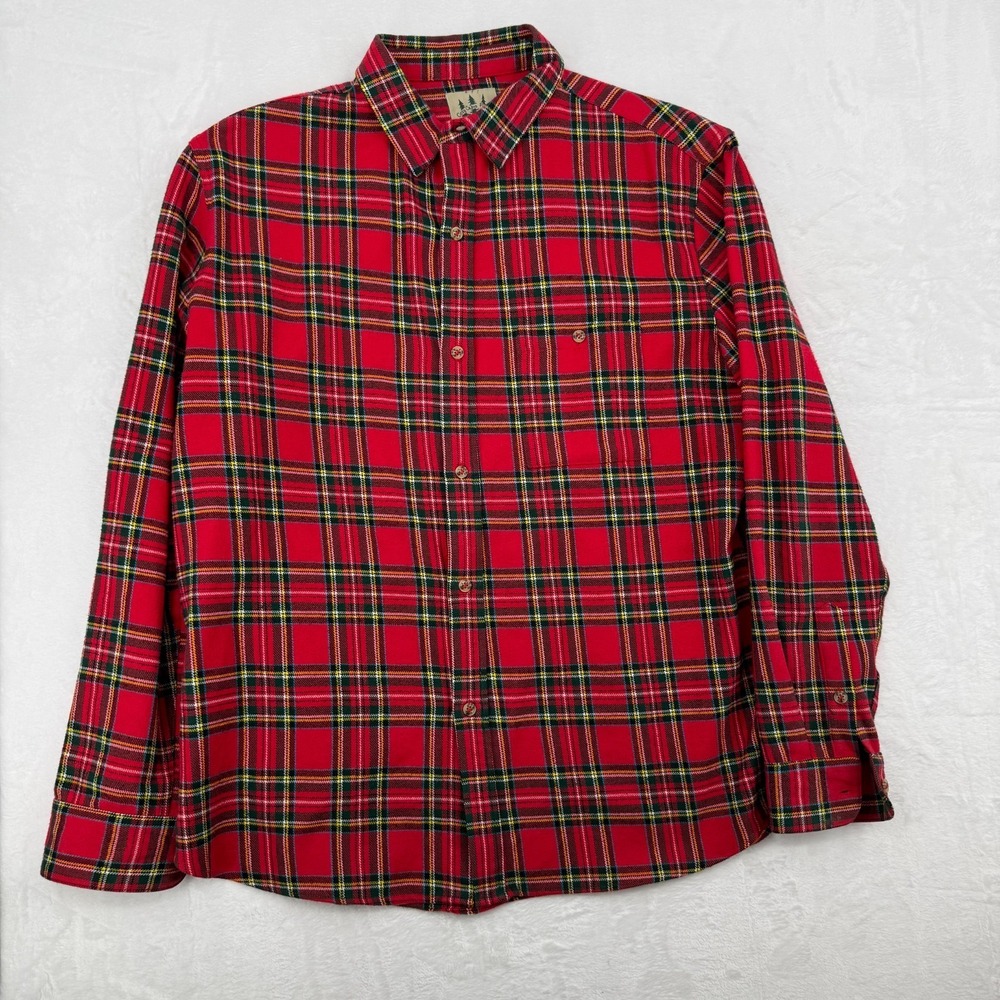 Kiel James Patrick Cozy Cabin Flannels Men's Plaid Button Up Shirt Sz XL Used